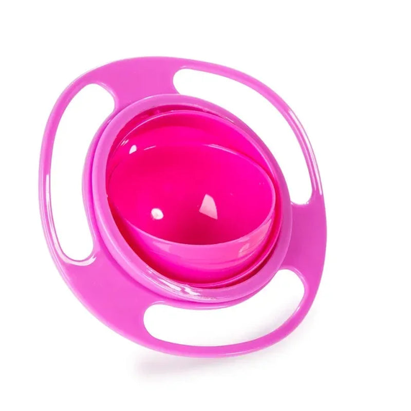 "360 Degree Spill-Proof Gyro Bowl for Kids - Fun and Mess-Free Feeding!"