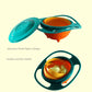 "360 Degree Spill-Proof Gyro Bowl for Kids - Fun and Mess-Free Feeding!"