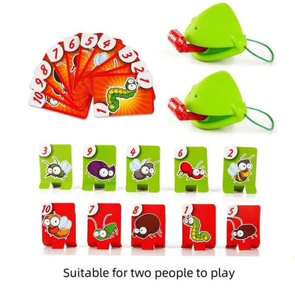 Chameleon Lizard Mask Board Game Set for Children's Birthday Party - Funny Desktop Game with Wagging Tongue Feature