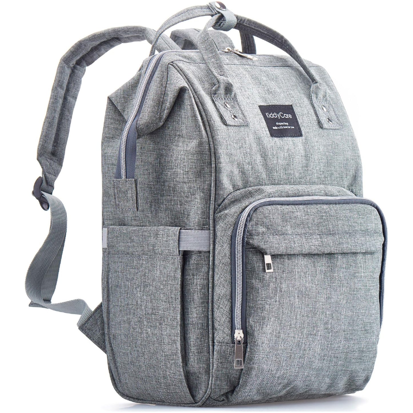 Diaper Bag Backpack | Baby Diaper Bags with Changing Station for Mom | Multifunction Travel Back Pack Maternity Baby Bags Waterproof Tote Bag Spacious, Unisex Stylish | Gray