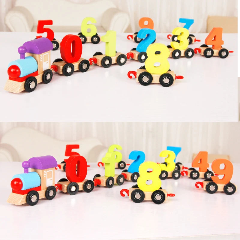 Wooden Digital Train Toy