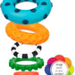 Stacks of Circles Stacking Ring STEM Learning Toy, Age 6+ Months, Multi, 9 Piece Set